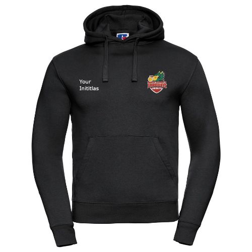 North Duffield Dragons Russell Europe Authentic Hooded Sweatshirt Black